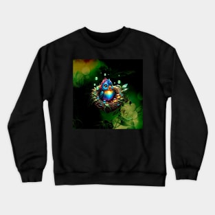 Colorful fantasy bird. Crewneck Sweatshirt